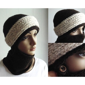 Crochet PATTERN Snowbound Winter Scarf Hat sizes Toddler Adult image 4