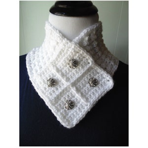 Crochet PATTERN Snow Neck Scarf Two Adult Sizes image 3