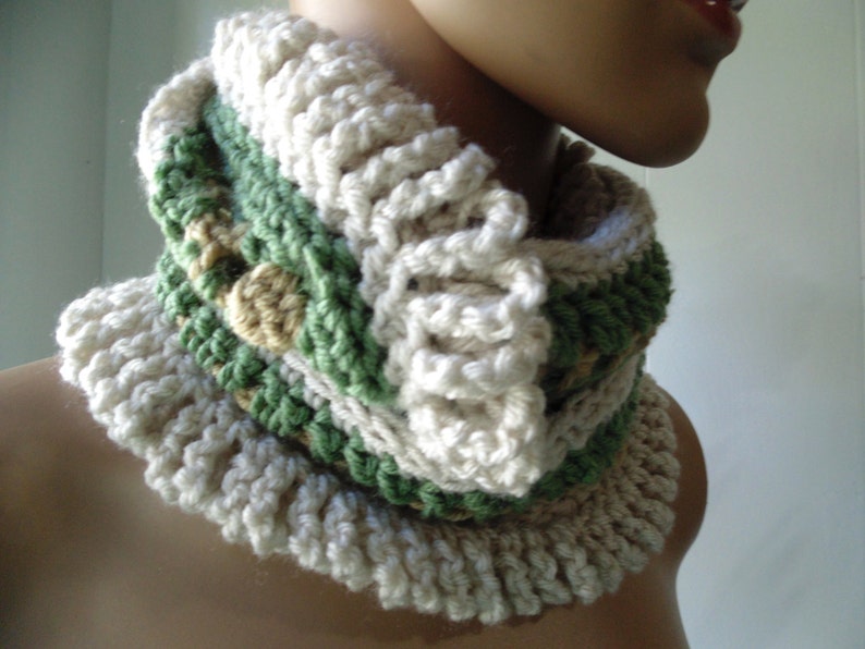 Crochet PATTERN Enchanted Grove Infinity Scarf image 1