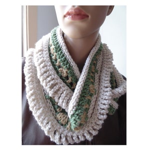 Crochet PATTERN Enchanted Grove Infinity Scarf image 2