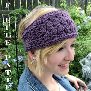 Crochet PATTERN - Star Stitch Wide Headband Pattern (Adult and Children sizes) image 2