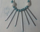 Turquoise Cutter Pins Necklace