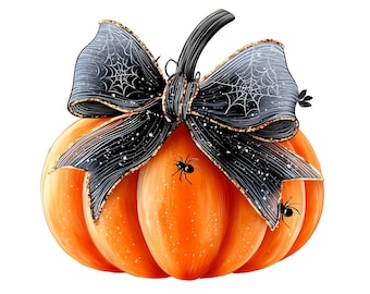 Spooky Mama PNG, Retro Halloween Sublimation Design, Coquette Bow Pumpkin PNG, Fall Shirt Design, Girly Pumpkin PNG Download