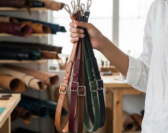 Correa de cuero de repuesto para bandolera, correa de cuero ajustable para bolso, correa de repuesto para bolso, correa de cuero ajustable para hombro.