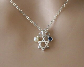 Collana Stella Di David In Ametista Naturale E Argento Sterling 925 – Catena 55 Cm