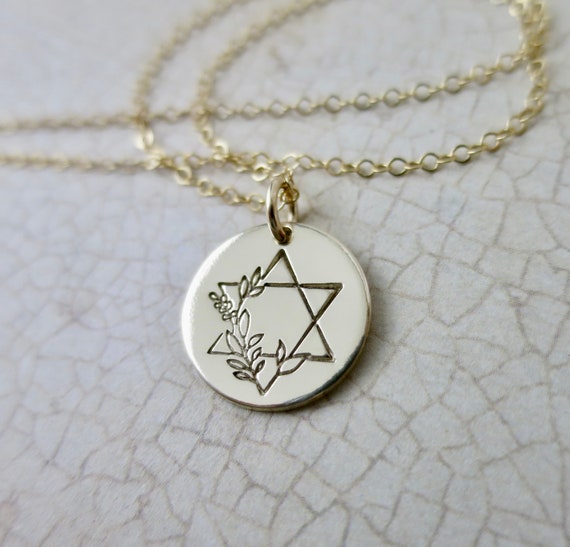 Star of David | 14k Gold Filled | Floral Star of David | Jewish Star | Magen David | Judaica