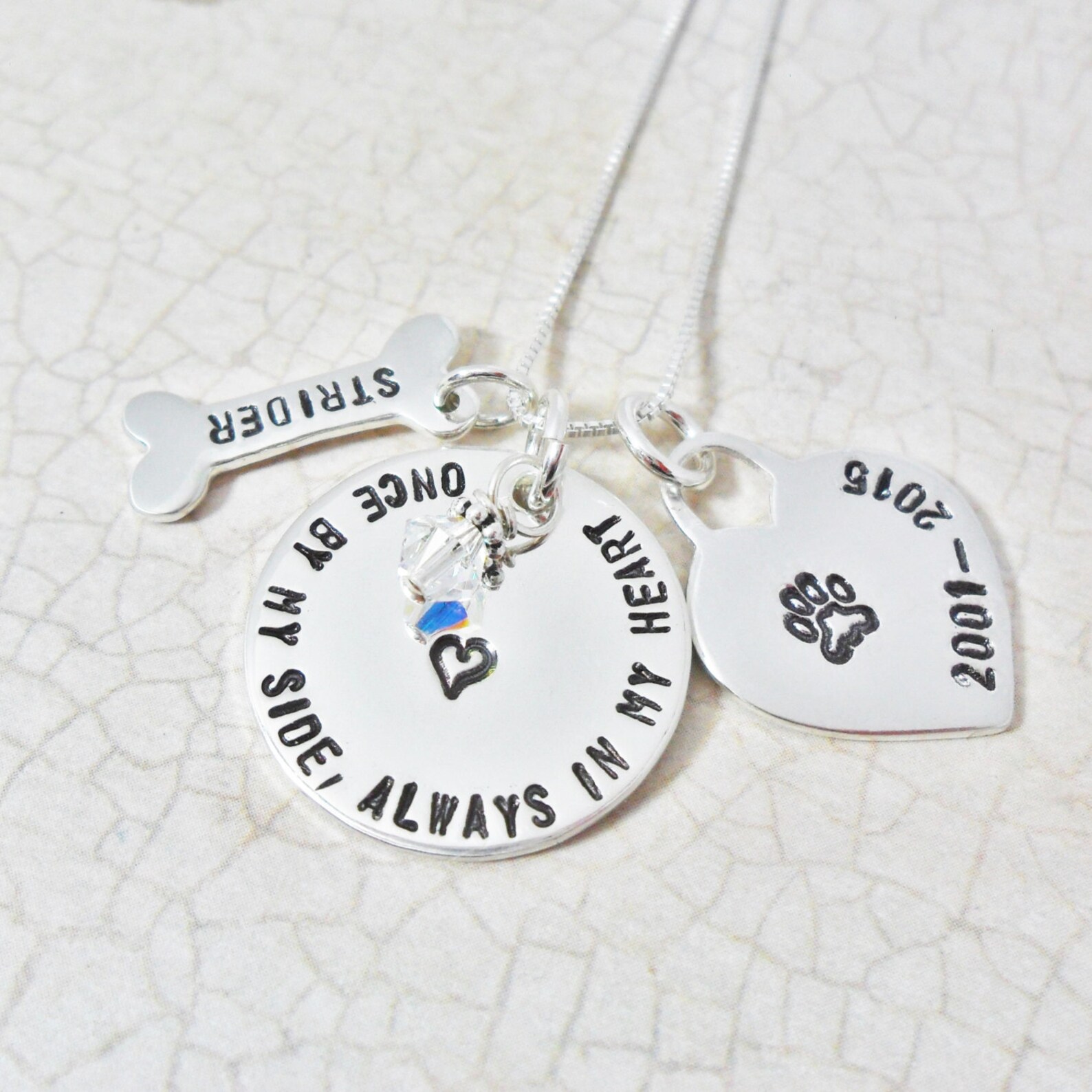 Pet Memorial Jewelry Pet Remembrance Jewelry Dog Jewelry Etsy
