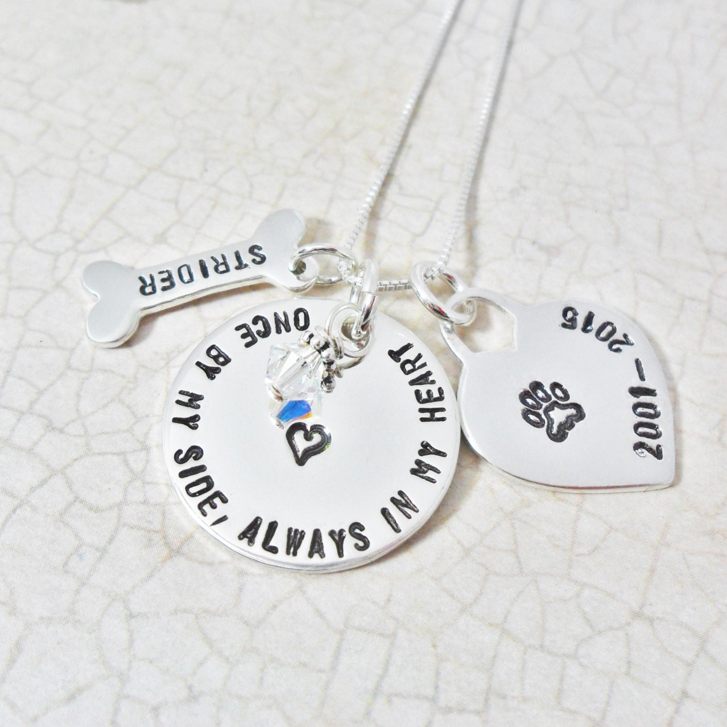 Pet Memorial Jewelry Pet Remembrance Jewelry Dog Jewelry Etsy