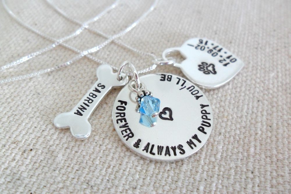 Pet Memorial Jewelry Pet Remembrance Jewelry Dog Jewelry Etsy