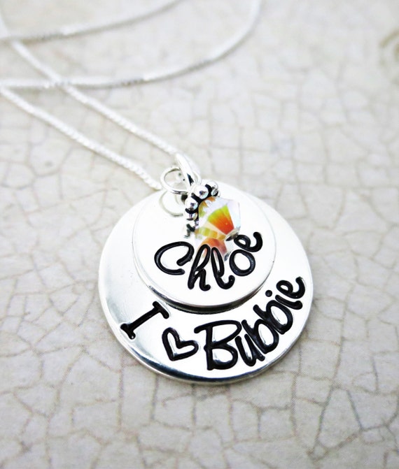 Bubbe Necklace | Bubbie Necklace | Bubby Necklace | Custom Jewelry | Jewish Grandma | Custom Name Jewelry | Gift for Grandma | Nanny