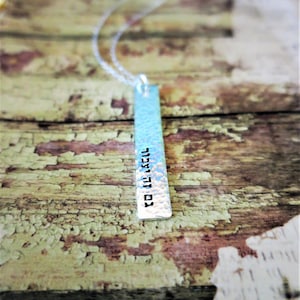 Gam Zeh Ya&#39;avor  | This Too Shall Pass | גם זה יעבור  | Sterling Silver Bar | Hand Stamped Hebrew Jewelry | Gift for Friend | Inspirational