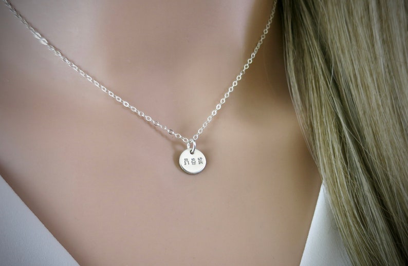Truth Necklace Emet Necklace Hebrew Truth Jewelry Judaica Sterling Silver Hand Stamped Handmade Hebrew Jewelry Tiny Pendant image 5