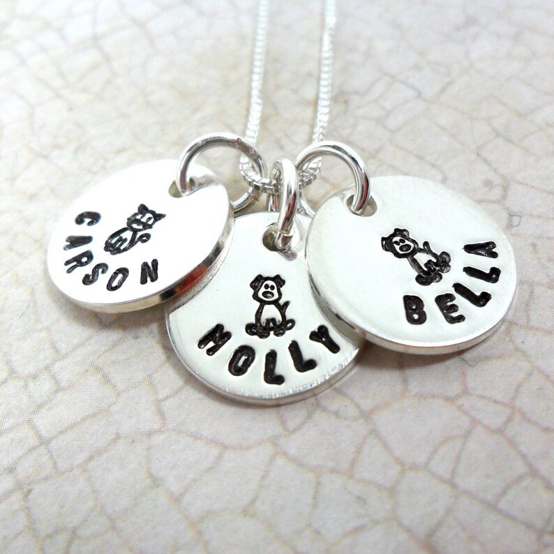Pet Necklace Custom Pet Jewelry Personalized Pet Jewelry Etsy