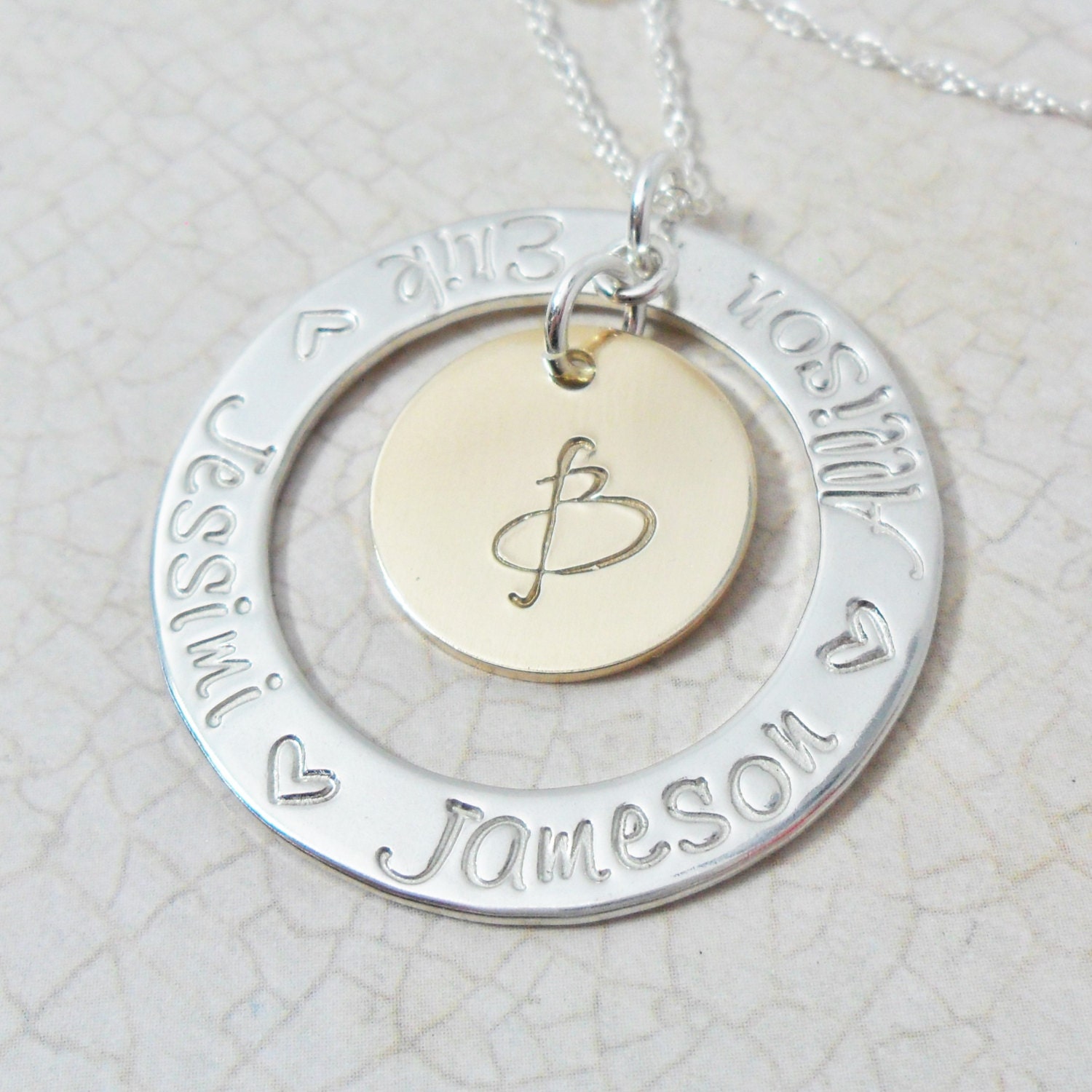 Family Necklace Mommy Necklace Gift for Mom Mother's Etsy