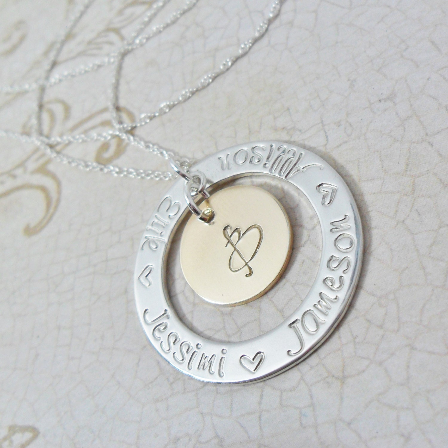 Family Necklace Mommy Necklace Gift for Mom Mother's Etsy
