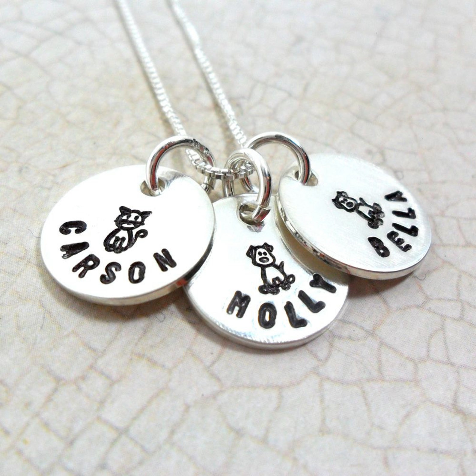 Pet Necklace Custom Pet Jewelry Personalized Pet Jewelry Etsy