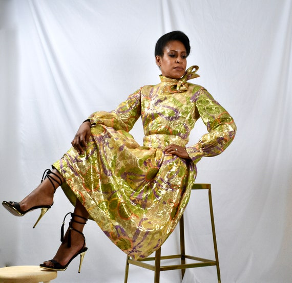 STUNNING - Vintage 1960s Gino Charles Dress in Met