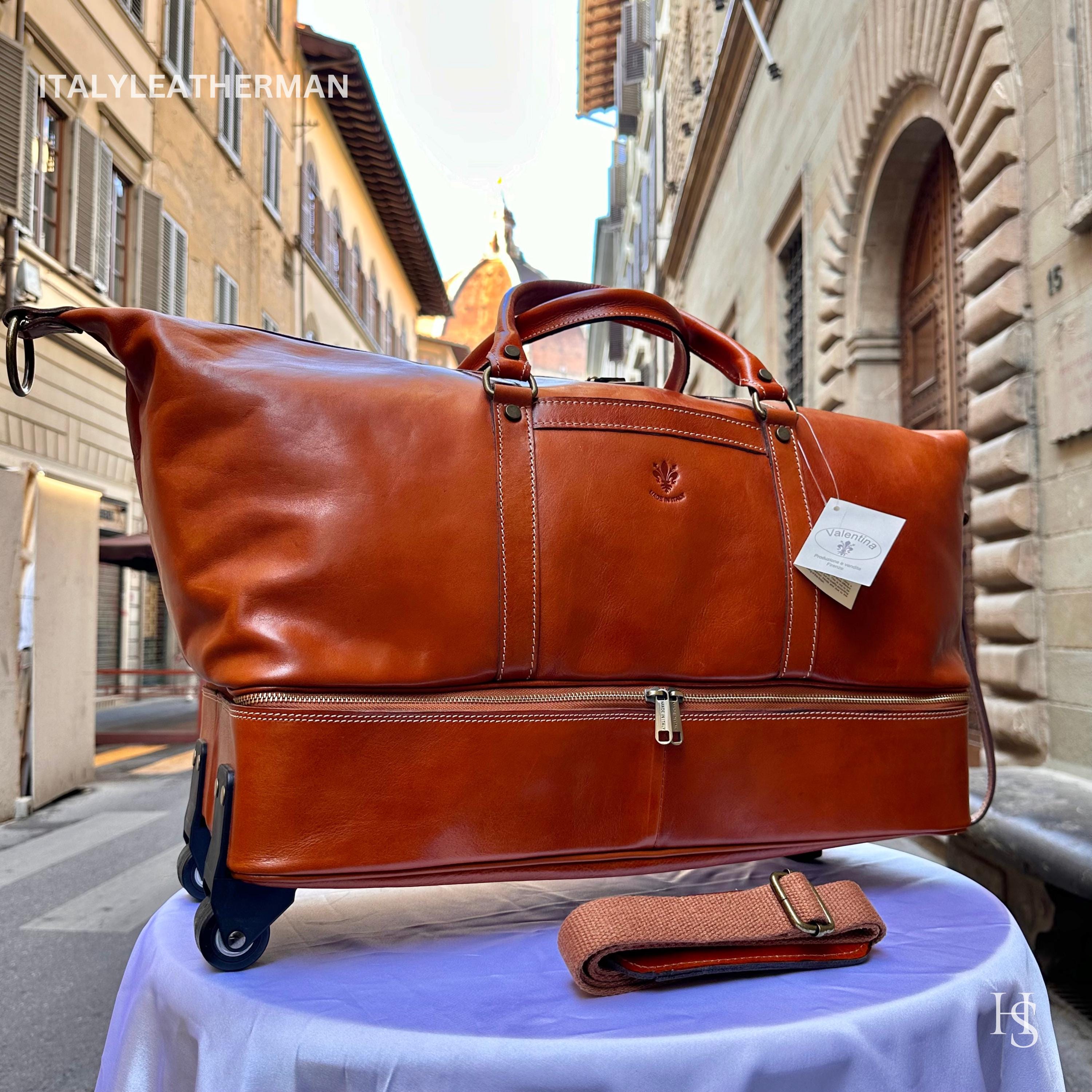 italian leather men's travel bags Dark Brown You just purchase an item that is not very generic and cheap one and voil Italian Leather Travel Bags -