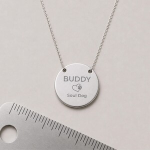 Spersonalizowany naszyjnik z pamięcią psa, naszyjnik z sercem w kształcie łapy, wisiorek z łapą szczeniaka Stainless Steel (No coating)