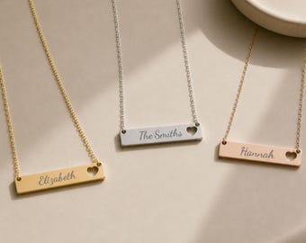 Personalized First or Last Name Necklace, Two Initial Necklace, Initial Name Necklace