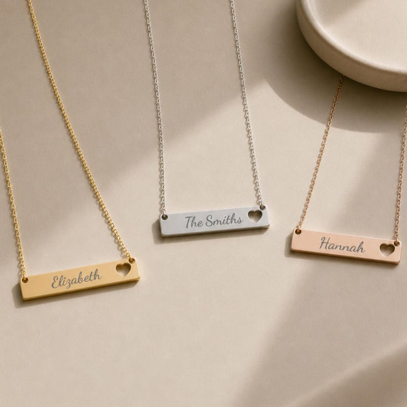 Personalized First or Last Name Necklace, Two Initial Necklace, Initial Name Necklace image 1