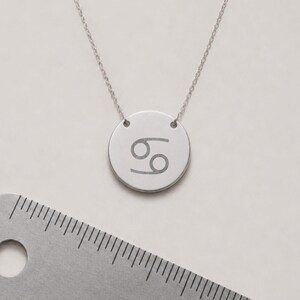 Cancer Crab Necklace, Cancer Coin Necklace, Cancer Zodiac Coin, Zodiac Coin Necklace Stainless Steel (No coating)