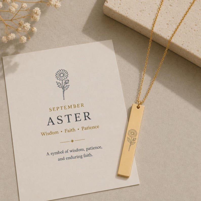Aster Necklace, Aster Pendant, Aster Charm image 2