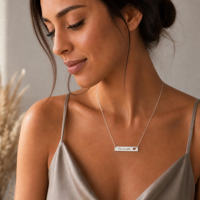 Personalized First or Last Name Necklace, Two Initial Necklace, Initial Name Necklace image 4