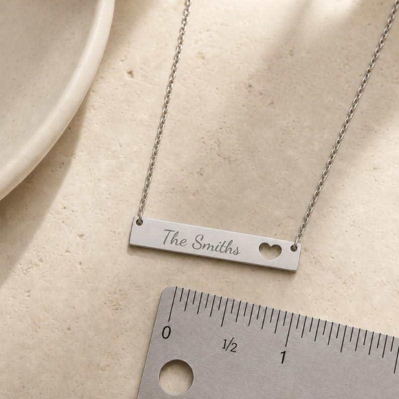 Personalized First or Last Name Necklace, Two Initial Necklace, Initial Name Necklace Stainless Steel (No coating)