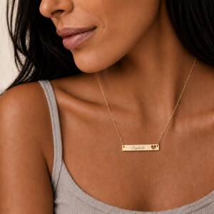 Personalized First or Last Name Necklace, Two Initial Necklace, Initial Name Necklace image 2