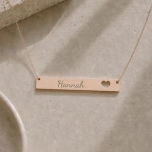 Personalized First or Last Name Necklace, Two Initial Necklace, Initial Name Necklace 18K Rose Gold PVD coating