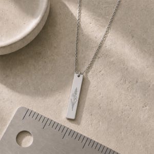 Gladiolushalsband, Gladiolushänge, Gladiolusberlock Stainless Steel (No coating)