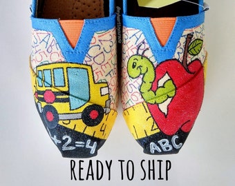 Teacher TOMS - teacher shoes - teacher gifts - teacher appreciation - custom shoes - school shoes - gifts for her - teacher - back to school