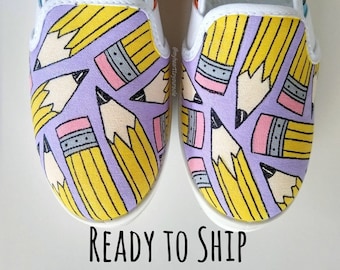 Teacher shoes - teacher gifts - teacher appreciation - teacher - gifts for her - back to school - school shoes - custom shoes