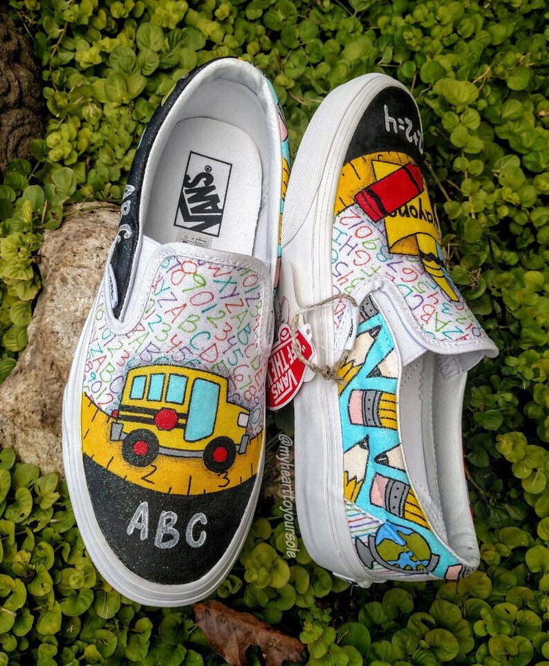 Teacher vans teacher shoes teacher gifts teacher Etsy