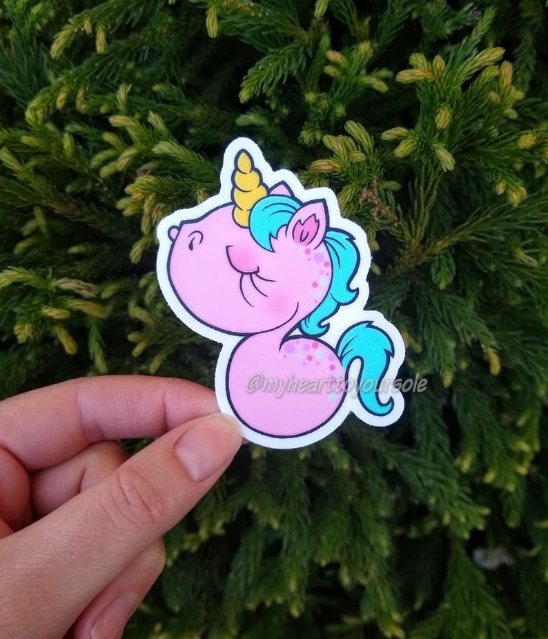 Unicorn Sticker Sticker Unicorn Bumper Sticker Car Sticker Etsy