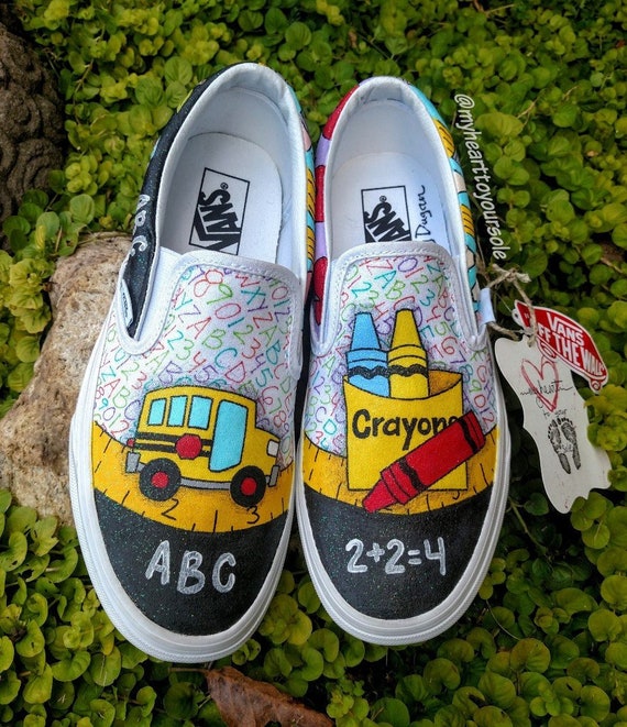 Teacher vans teacher shoes teacher gifts teacher Etsy