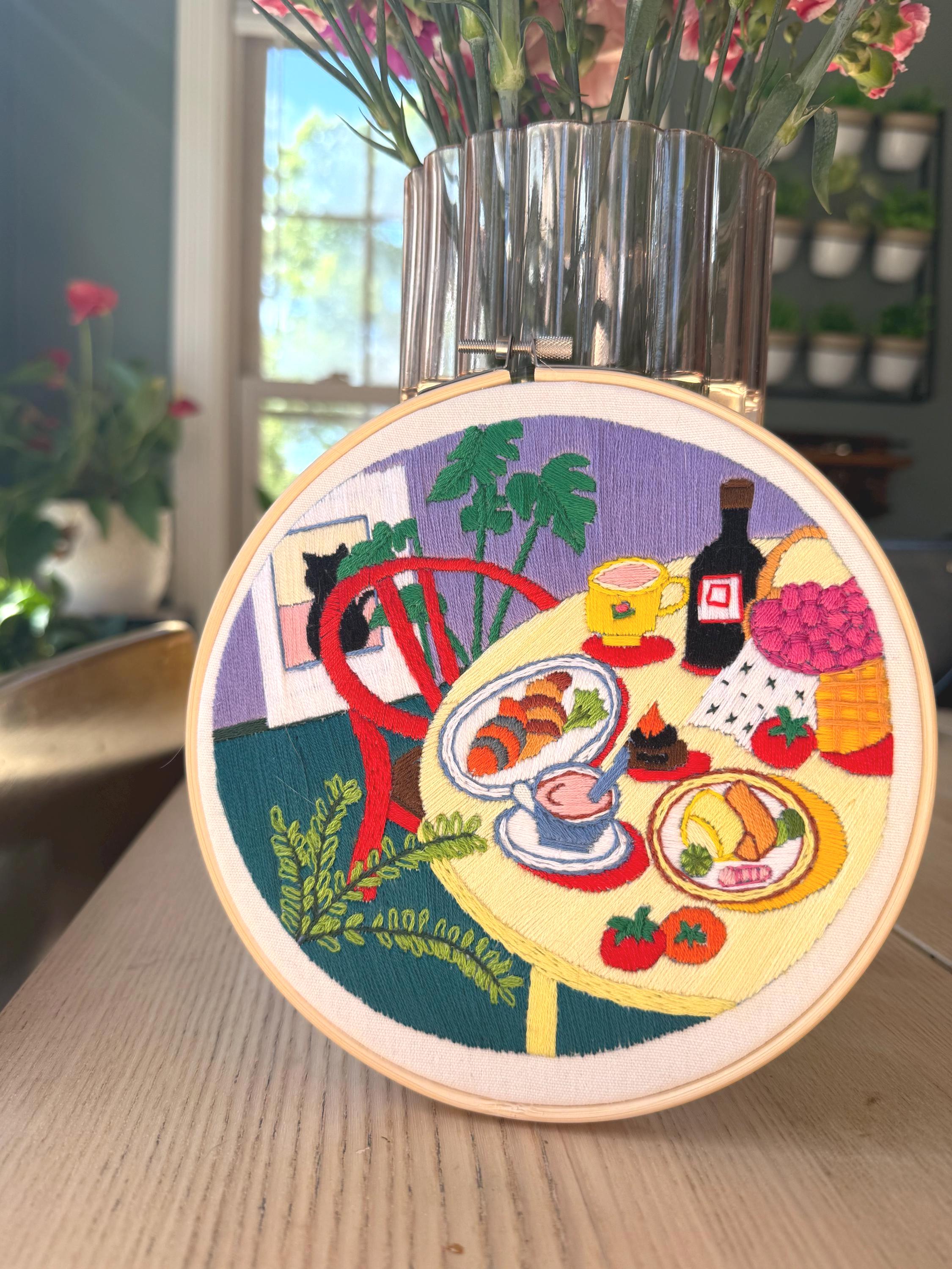 Dining Table Embroidery - Etsy