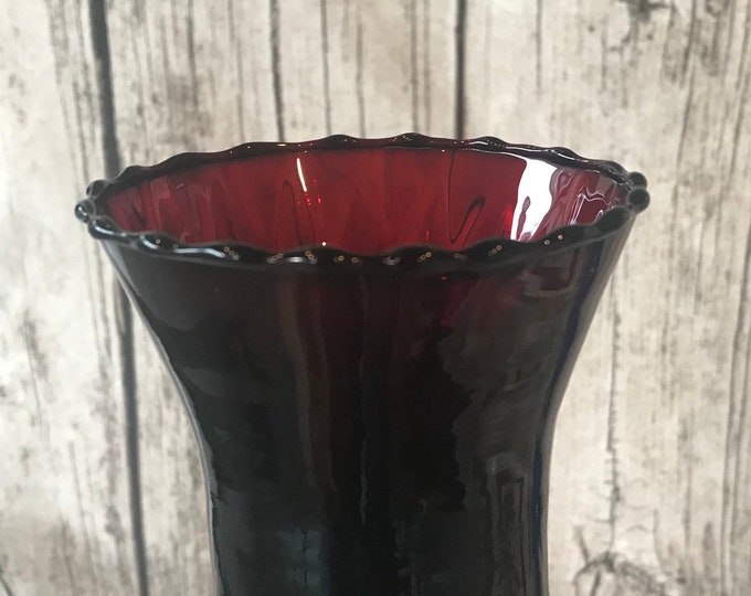 Glass Votive Candle Shade Peg Shades Deep Red Swirl Glass Etsy