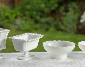 Milk Glass Planter Assortment