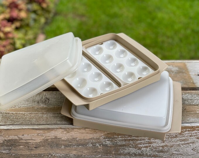 Vintage Tupperware Deviled Egg Storage, Tupper Ware Egg Container Etsy