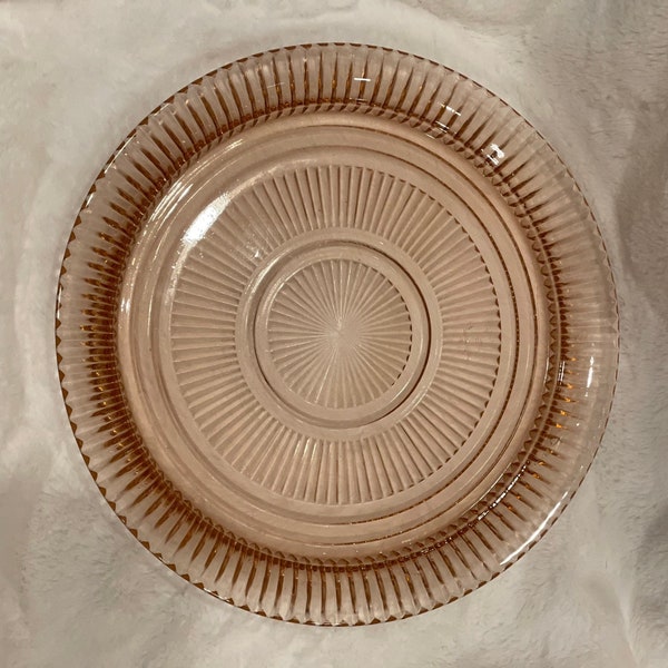 Pink Depression Glass Cake Plate Selection, 10 inch, 12 inch and 13 inch