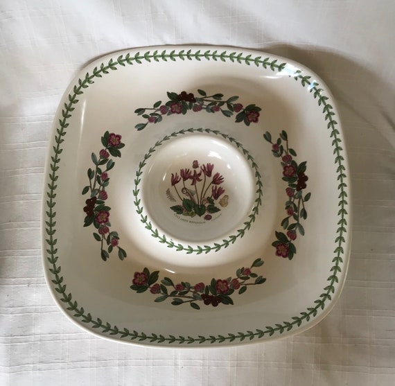 Rhododendron New in Original Box Portmeirion Botanic Garden Square Dish