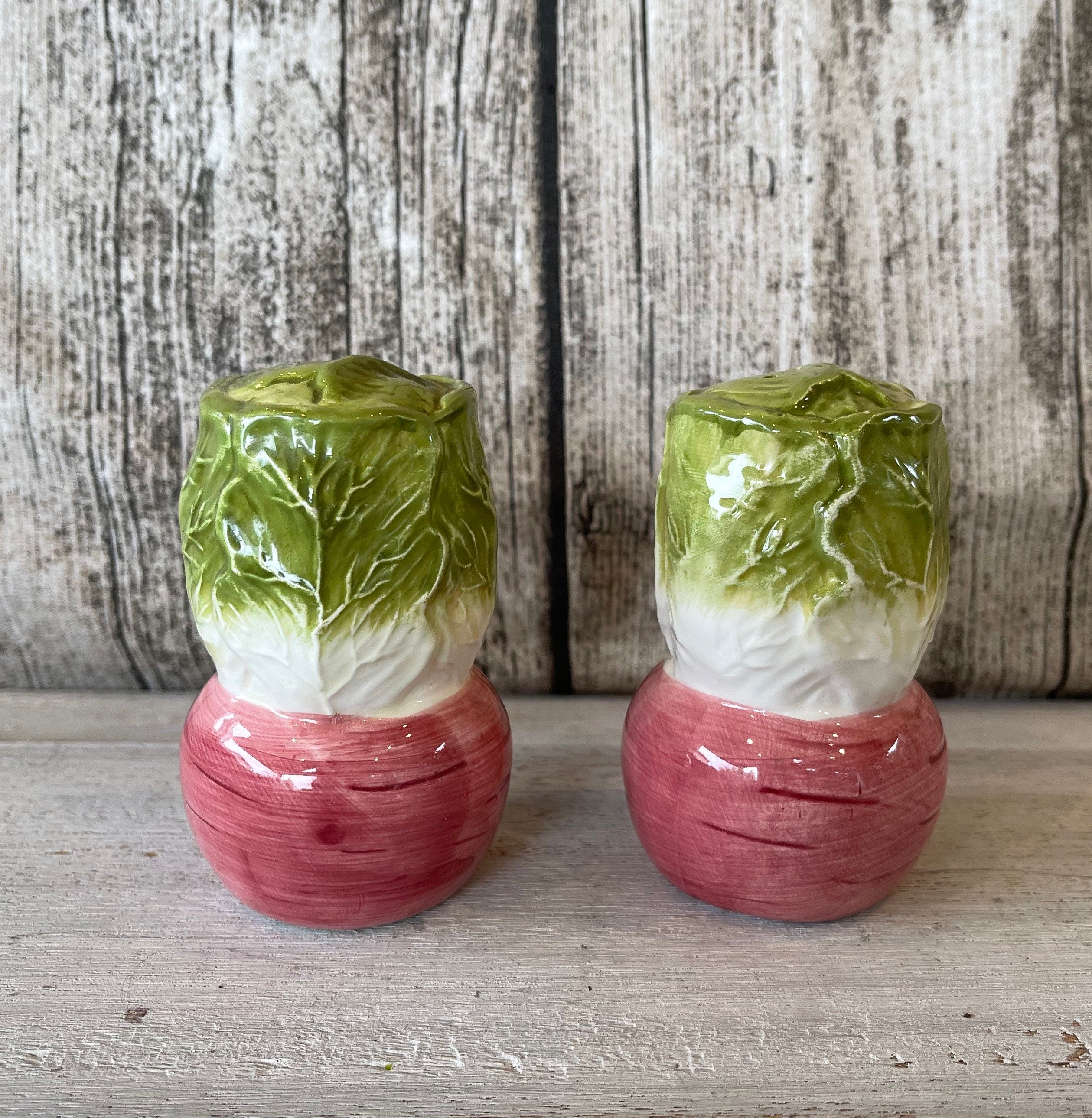 Vegetable Shakers Radish or Beet Salt and Pepper Shakers Set Etsy