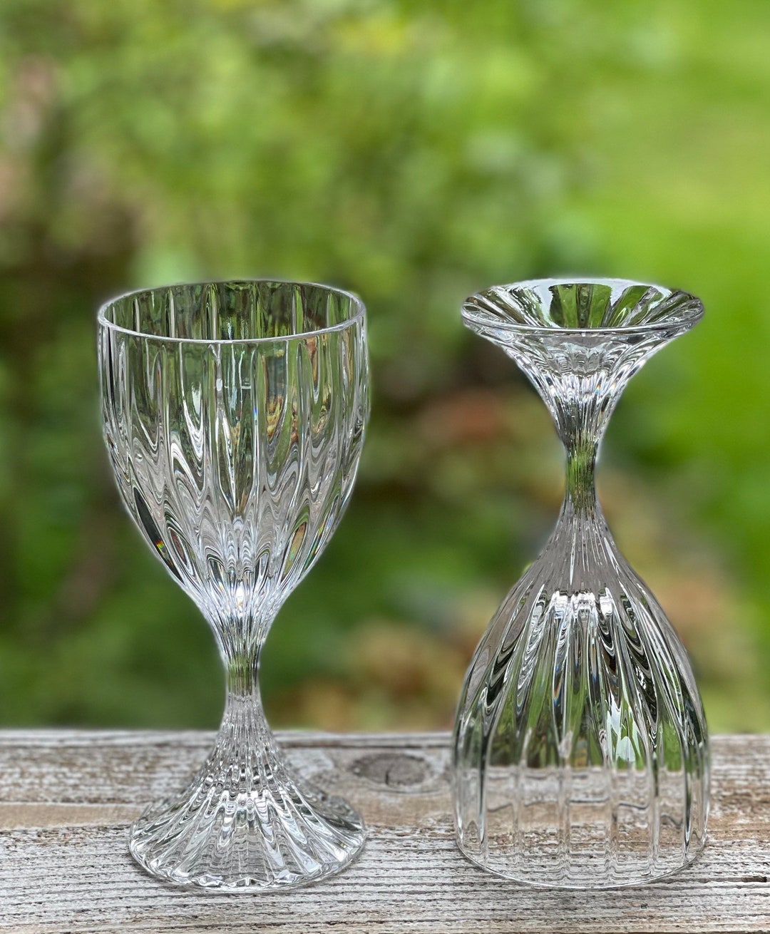 Mikasa Park Lane Goblets, Pair of Wine Glasses, Goblets, Toasting