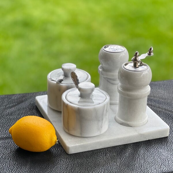 Salt and Pepper Grinder Set Etsy