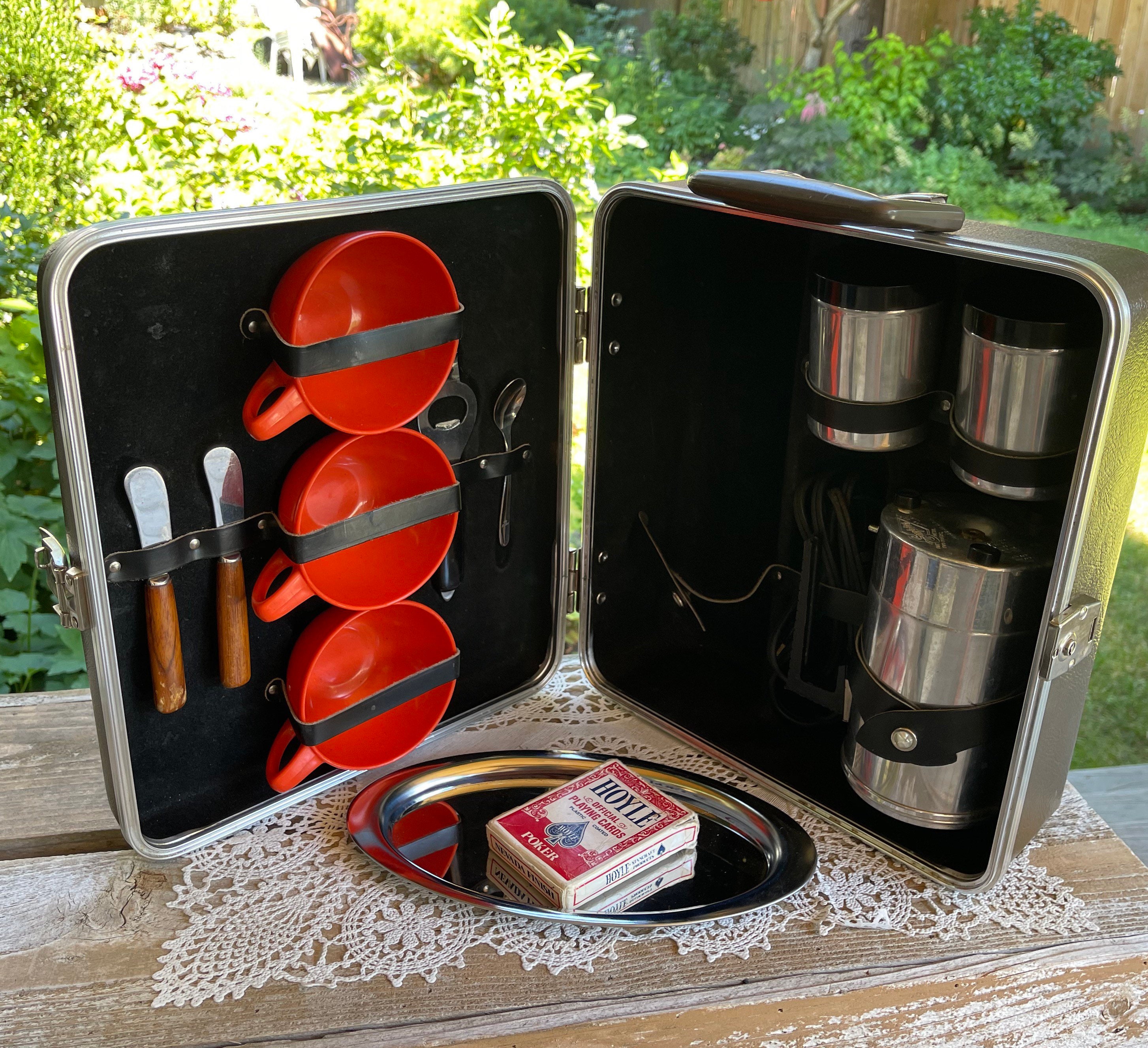 Vintage Coffee Maker, Travel Coffee Maker, Camping Coffee Maker Set,  Electric Coffee Percolator, Electric Coffee Pot, Small Coffee Pot 1911 