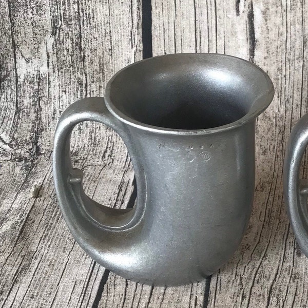 Wilton Armetale Pewter-Like Beer Horn,  Beer Stein,  Medieval Beer Mug~ Sold as Pairs or individually, Choice