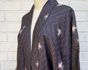 Vintage Haori Short Kimono in Ikat