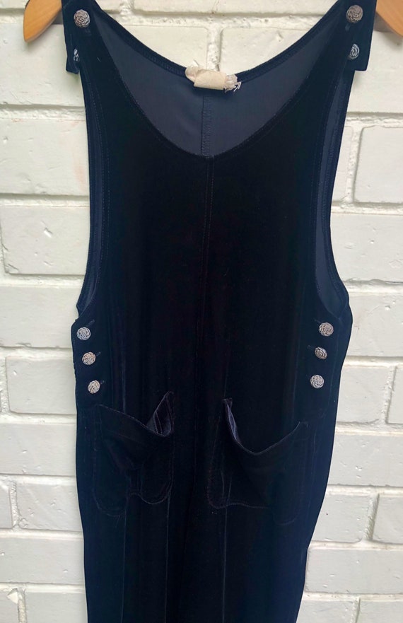 Loco Lindo Velvet Jumpsuit Pantsuit in Lucious Bla